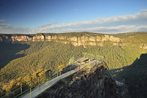 Viewing Platform Prints: View of Grose Valley and Pulpit Rock, Blue Mountains, Blue Mountains National Park