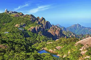 Vista Prints: View of Guangming Peak meteorological station on Huangshan in Anhui Province