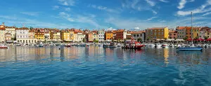 Oceans Gallery: View of harbour and colourful buildings of the Old Town, Rovinj, Croatian Adriatic Sea