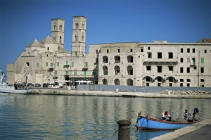 Puglia Prints: View across harbour to Duomo Vecchio