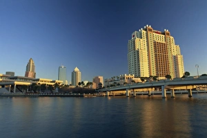 Tampa Prints: View from Harbour Island across the water to downtown Tampa