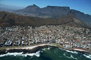 View from helicopter of coastline, Cape Town, Cape Province, South Africa, Africa View from helicopter of coastline, Cape Town, Cape Province, South Africa, Africa