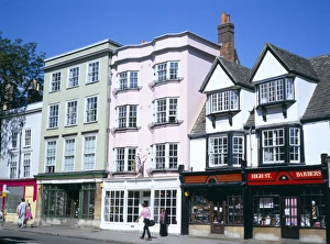 View of the High Street including Barbers, Oxford, Oxfordshire, England