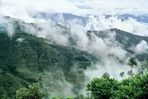 Trekking Prints: View of the Himalaya range above clouds from Nagarkot