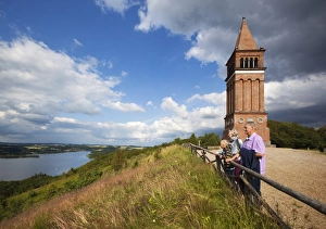Jutland Prints: View from Himmelbjerget (Sky mountain) over Julso Lake