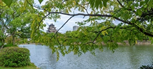 Ward Prints: View of Hiroshima Castle, with museum
