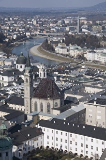 Roof Top Prints: View from the Hohensalzburg Fortress, Salzburg, Austria, Europe