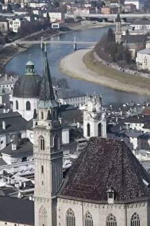View from the Hohensalzburg Fortress, Salzburg, Austria, Europe