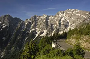 Berchtesgaden Prints: View of the Hoher Goll mountain range from the Rossfeld Panoramastrasse