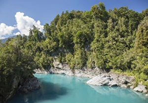 Hokitika Prints: View along the Hokitika River, Hokitika Gorge