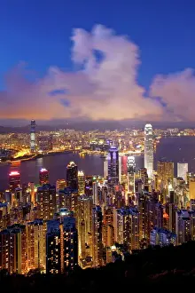Illumination Prints: View over Hong Kong from Victoria Peak