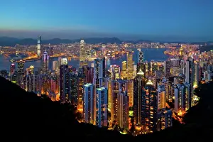 Illumination Prints: View over Hong Kong from Victoria Peak