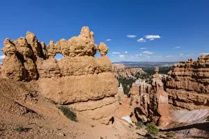 Hoodoo Prints: View of hoodoo formations from the Navajo Loop Trail in Bryce Canyon National Park