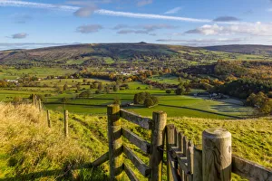 Hope Prints: View of Hope in the Hope Valley, Derbyshire, Peak District National Park, England