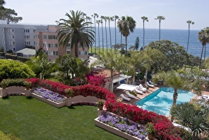 Gardens Prints: View from the Hotel La Valenica overlooking La Jolla