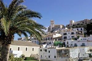 Cosmopolitan Prints: View of Ibiza old town centre