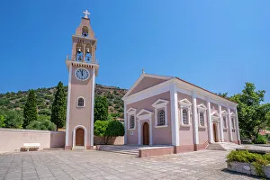 Bells Prints: View of Ieros Naos Metamorfosis tou Sotiros church