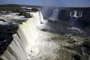 Images Dated 26th June 2010: View over the Iguassu Falls from the Brazilian side, UNESCO World Heritage Site