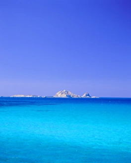 Simplicity Prints: View to the Ile de la Pietra, Ile-Rousse, Corsica, France