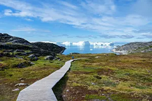 Hiking Trails Prints: View over the Ilulissat Icefjord