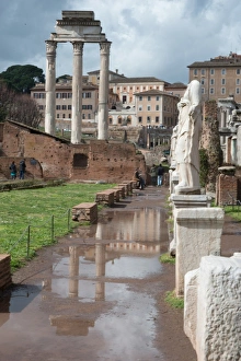 Ancient Culture Prints: View of the Imperial Forum, built and used from around 45BC until 115AD