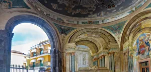 Religious Site Prints: View of interior of Dominova Seat, Sorrento, Campania, Italy, Mediterranean, Europe