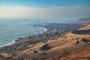 Atacama Prints: View over Iquique, Atacama desert, Chile, South America