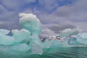 Glacial Prints: A view of Isfjorden (Ice fjord) on the western side of Spitsbergen Island in the Svalbard Archipelago