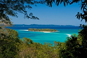 View from the island of Nosy Iranja to its little sister island near Nosy Be View from the island of Nosy Iranja to its little sister island near Nosy Be