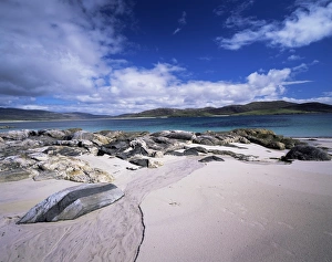 Harris Prints: View towards islands of Harris and Lewis from Taransay