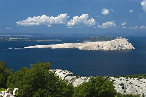 Kvarner Gulf Prints: View over islands in the Kvarner Gulf, Kvarner Gulf, Croatia, Adriatic, Europe