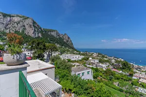Isle Prints: View of Isle of Capri from Capri Town