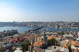 View of Istanbul from the Galata Tower, Istanbul, Turkey, Europe