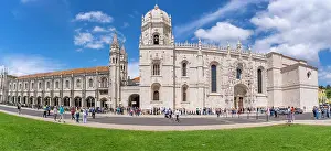 Marble Prints: View of Jerónimos Monastery (Monastery of the Hieronymites) on a sunny day