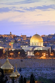 Russian Orthodox Prints: View of Jerusalem, UNESCO World Heritage Site