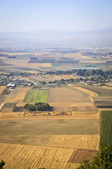 A view over Jezreel Valley from Mount Precipice, Nazareth, Galilee region, Israel, Middle East
