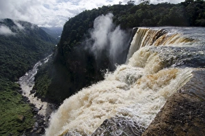 Gorge Prints: View from the Kaieteur Falls rim into the Potaro River Gorge, Guyana, South America