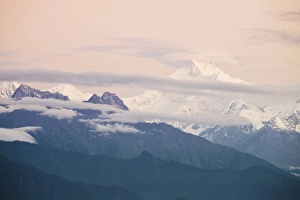 Images Dated 5th October 2008: View of Kanchenjunga, Kangchendzonga range, Hanuman Tok viewpoint, Gangtok