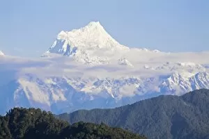 Images Dated 10th October 2008: View of Kanchenjunga, Kangchendzonga range, Ganesh Tok viewpoint, Gangtok