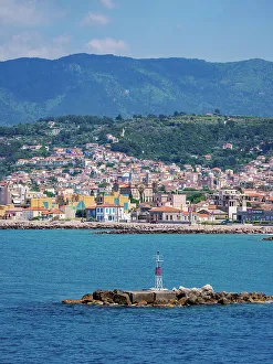 Samos Prints: View towards Karlovasi, Samos Island, North Aegean, Greek Islands, Greece, Europe
