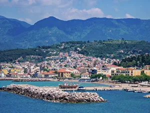 Seacoast Prints: View towards Karlovasi, Samos Island, North Aegean, Greek Islands, Greece, Europe