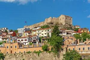 Thrace Prints: View of Kavala Fortress from the port