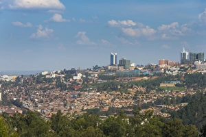 Rwanda Prints: View over Kigali, Rwanda, Africa