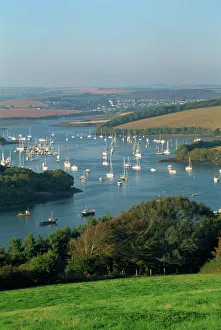 View over the Kingsbridge Estuary from East Portlemouth, Salcombe, Devon View over the Kingsbridge Estuary from East Portlemouth, Salcombe, Devon