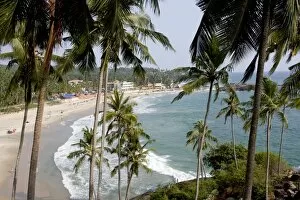 Images Dated 4th March 2008: View of Kovalam beach, Trivandrum, Kerala, India, Asia