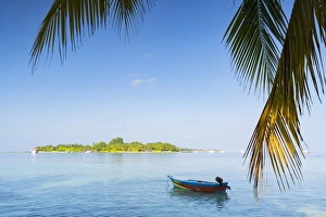 View of Kuramathi Island, Rasdhoo Island, Northern Ari Atoll, Maldives, Indian Ocean