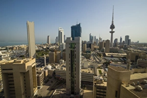 View over Kuwait City, Kuwait, Middle East