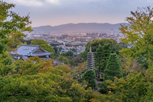 Amazing Prints: View of Kyoto and Nidec Kyoto Tower from Kiyomizu-dera Temple