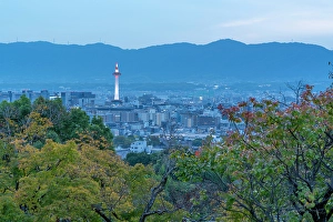 Higashiyama Prints: View of Kyoto and Nidec Kyoto Tower from Kiyomizu-dera Temple