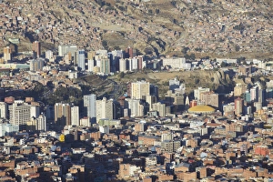 Bolivian Prints: View of La Paz, Bolivia, South America